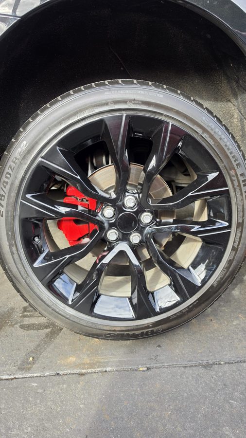 Repaired split-spoke alloy wheel